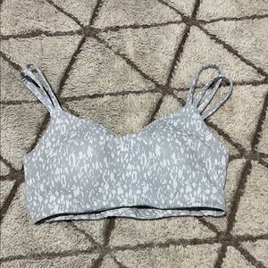 Avia Light Gray Patterned Sports Bra